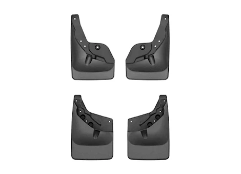 WeatherTech 24-C TACOMA FRONT & REAR NO DRILL MUDFLAP BLACK