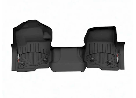 WeatherTech 23-C F250/F350/F450/F550 FRONT FLOORLINER OVER THE HUMP BLACK