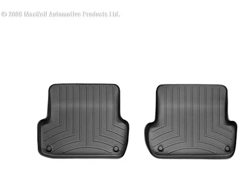 WeatherTech 02-08 A4/S4/RS4 REAR FLOORLINER TWO-PIECE PART BLACK
