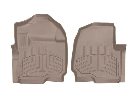 WeatherTech 17-c f250/f350/f450/f550 supercab/supercrew front floorliner hp tan Main Image