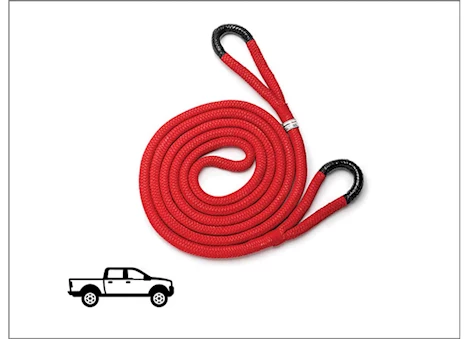 WeatherTech 7/8IN KINETIC RECOVERY ROPE RED/BLACK