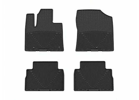 WeatherTech 21-23 SANTA FE HYBRID/PLUG-IN HYBRID FRONT AND REAR ALL-WEATHER FLOOR MATS BLACK