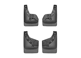 WeatherTech 24-c tacoma front & rear no drill mudflap black