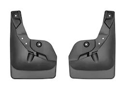 WeatherTech 24-c tacoma front pair no drill mudflap black