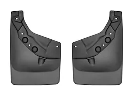 WeatherTech 24-c tacoma rear pair no drill mudflap black