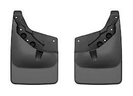 WeatherTech 24-c tacoma rear pair no drill mudflap black