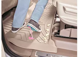 WeatherTech 21-23 santa fe hybrid/santa fe plug-in hybrid rear floorliner hp black