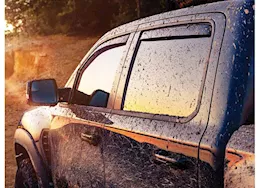 WeatherTech 15-19 silverado 2500hd/3500hd dble/crew cab front side window deflectors dark ti