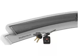 WeatherTech (dpn)06-10 h3 rear side window deflectors light smoke