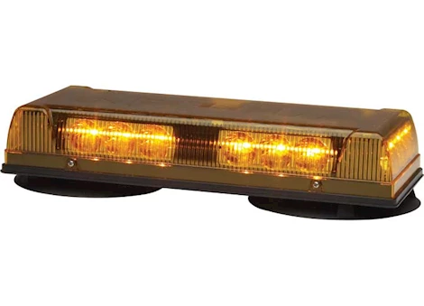 Whelen Engineering Co., Inc. Mini lightbar, con3 super-led, magnetic/suction (amber) Main Image