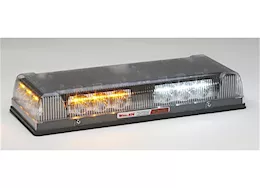 Whelen Engineering Co., Inc. Mini lightbar, con3 super-led, permanent (1/2 amber, 1/2 white)