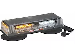 Whelen Engineering Co., Inc. Mini lightbar, con3 super-led, magnetic/suction (1/2 amber, 1/2 white)