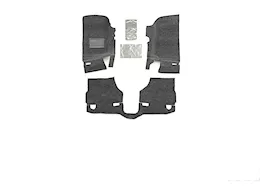 BedRug 18-c wrangler jl unlimited 3pc carpet front & rear black bedrug