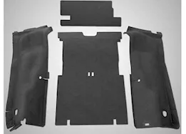 BedRug 04-06 wrangler unlimited 5pc rear composite cargo kit gray bedtred (includes tailgate & tub liner)