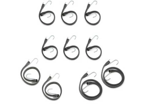 Winston Products - SmartStraps/CargoSmart/TowSmart 10PC TARP STRAP VALUE PACK ASSORTMENT