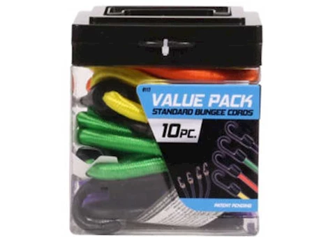 Winston Products - SmartStraps/CargoSmart/TowSmart 10PC STANDARD BUNGEE VALUE PACK ASSORTMENT
