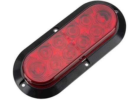 Winston Products - SmartStraps/CargoSmart/TowSmart PROCLASS LED SEALED OBLONG STOP,TURN,PARK & TAIL LIGHT W/FLANGE-RED