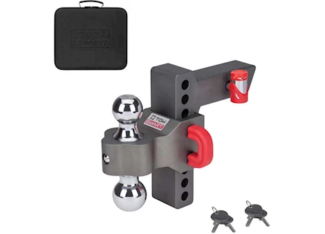 Winston Products - SmartStraps/CargoSmart/TowSmart ALUMINUM ADJUSTABLE DUAL-BALL MOUNT, 6IN DROP, 12,500 LB IN CARRYING CASE