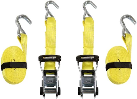 Winston Products - SmartStraps/CargoSmart/TowSmart 14ft 5000lb ratchetx ratchet tie down 2 pk yellow Main Image