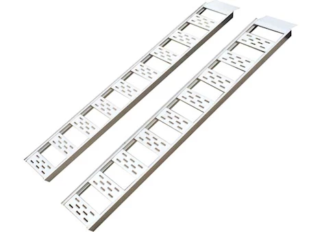 Winston Products - SmartStraps/CargoSmart/TowSmart 12IN W X 78IN L ALUMINUM STRAIGHT FIXED RAMP W/TREADS, 1250LB CAPACITY 2 PK