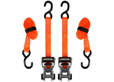 Winston Products - SmartStraps/CargoSmart/TowSmart 10FT 3000LB RATCHETX RATCHET TIE DOWN 2 PK ORANGE