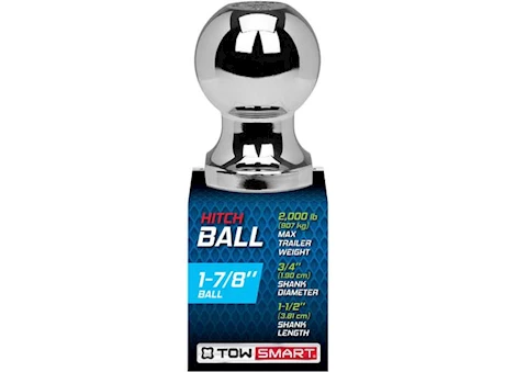 Winston Products - SmartStraps/CargoSmart/TowSmart CLASS I 2000LB - 1-7/8IN HITCH BALL, 3/4IN SHANK DIA, 1-1/2IN SHANK LENGTH