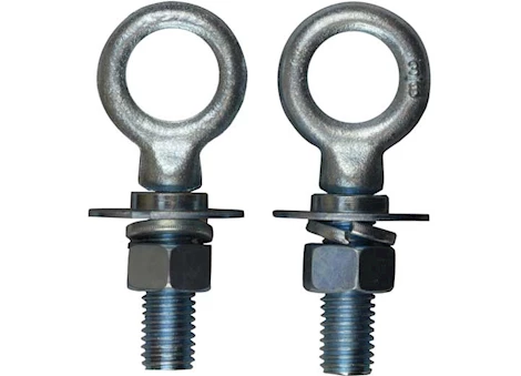 Winston Products - SmartStraps/CargoSmart/TowSmart LIGHT DUTY FORGED BED BOLTS, 7/8IN EYELET HOLE, 1,400LB 2 PK