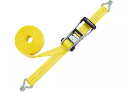 Winston Products - SmartStraps/CargoSmart/TowSmart 2in x 27ft 10,000lb commercial ratchet x tie down w/double j hooks 1 pk yellow