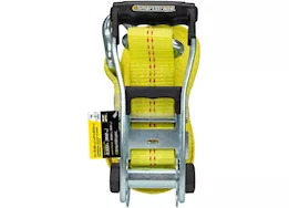 Winston Products - SmartStraps/CargoSmart/TowSmart 2in x 27ft 10,000lb commercial ratchet x tie down w/double j hooks 1 pk yellow