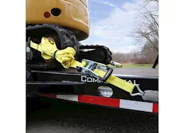 Winston Products - SmartStraps/CargoSmart/TowSmart 2in x 27ft 10,000lb commercial ratchet x tie down w/double j hooks 1 pk yellow
