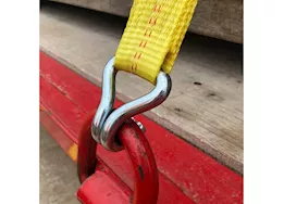 Winston Products - SmartStraps/CargoSmart/TowSmart 2in x 27ft 10,000lb commercial ratchet x tie down w/double j hooks 1 pk yellow