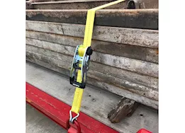 Winston Products - SmartStraps/CargoSmart/TowSmart 2in x 27ft 10,000lb commercial ratchet x tie down w/double j hooks 1 pk yellow