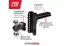 Winston Products - SmartStraps/CargoSmart/TowSmart 14000lb x-mount dual ball mount-5 1/2in drop-red u- pin