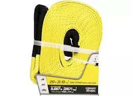 Winston Products - SmartStraps/CargoSmart/TowSmart 20ft 17,000lb tow strap with loop ends 1 pk yellow