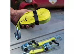 Winston Products - SmartStraps/CargoSmart/TowSmart 14ft 5000lb ratchetx ratchet tie down 2 pk yellow