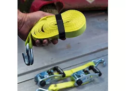 Winston Products - SmartStraps/CargoSmart/TowSmart 14ft 5000lb ratchetx ratchet tie down 2 pk yellow