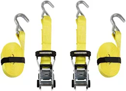 Winston Products - SmartStraps/CargoSmart/TowSmart 14ft 5000lb ratchetx ratchet tie down 2 pk yellow