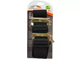 Winston Products - SmartStraps/CargoSmart/TowSmart 16in - 24in adjustable track bungee x 2 pk black