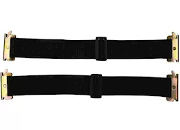 Winston Products - SmartStraps/CargoSmart/TowSmart 16in - 24in adjustable track bungee x 2 pk black