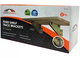 Winston Products - SmartStraps/CargoSmart/TowSmart Fixed shelf track brackets, 12in - 2 pk