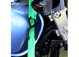 Winston Products - SmartStraps/CargoSmart/TowSmart 14ft 1500lb carbonx ratchet tie down 4 pk green