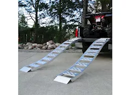 Winston Products - SmartStraps/CargoSmart/TowSmart 12in w x 90in l aluminum folding s-curve ramp w/treads, 1500lb capacity 2 pk