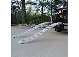 Winston Products - SmartStraps/CargoSmart/TowSmart 12in w x 90in l aluminum folding s-curve ramp w/treads, 1500lb capacity 2 pk