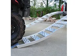 Winston Products - SmartStraps/CargoSmart/TowSmart 12in w x 90in l aluminum folding s-curve ramp w/treads, 1500lb capacity 2 pk