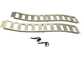 Winston Products - SmartStraps/CargoSmart/TowSmart 12in w x 90in l aluminum folding s-curve ramp w/treads, 1500lb capacity 2 pk
