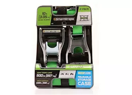 Winston Products - SmartStraps/CargoSmart/TowSmart 10ft 1500lb ratchetx ratchet tie down 2 pk green