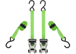 Winston Products - SmartStraps/CargoSmart/TowSmart 10ft 1500lb ratchetx ratchet tie down 2 pk green