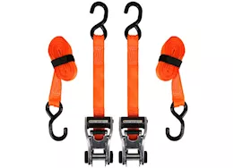 Winston Products - SmartStraps/CargoSmart/TowSmart 10ft 3000lb ratchetx ratchet tie down 2 pk orange
