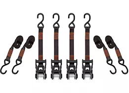 Winston Products - SmartStraps/CargoSmart/TowSmart 14ft 3000lb tactical ratchet tie down 4 pk orange