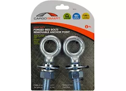 Winston Products - SmartStraps/CargoSmart/TowSmart Light duty forged bed bolts, 7/8in eyelet hole, 1,400lb 2 pk